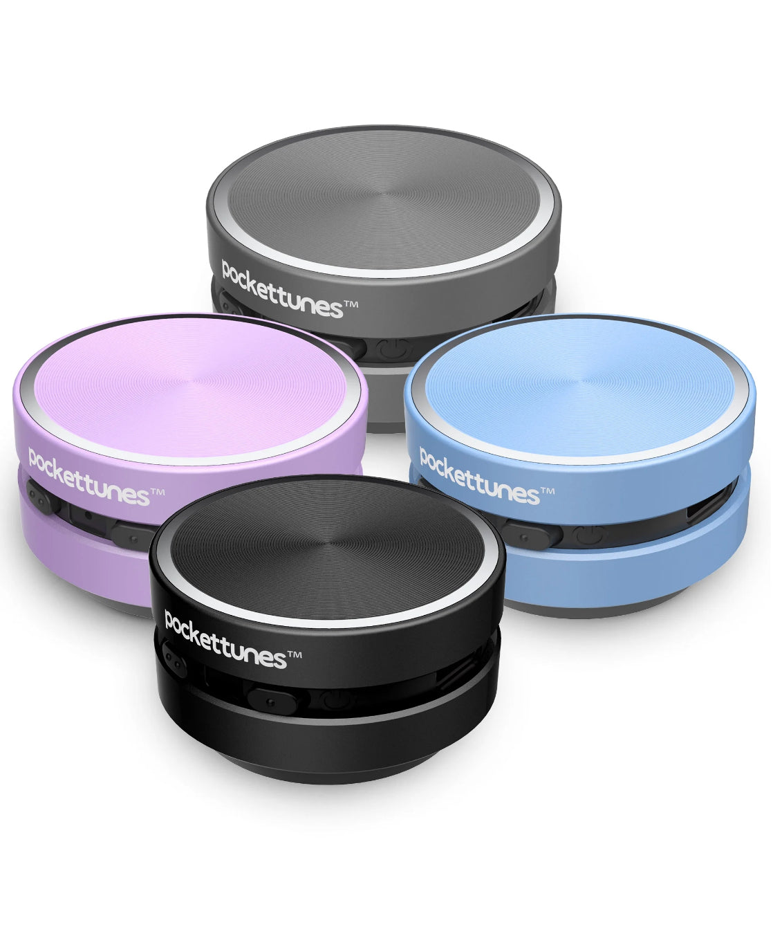 PocketTunes Instant Mini Speakers with Bluetooth Wireless Technology, Pack of 2