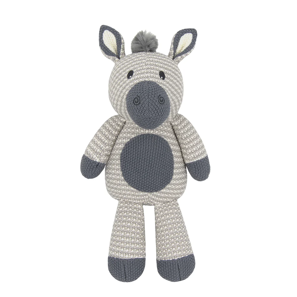 Whimsical Knitted Toy, Zac Zebra by Living Textiles