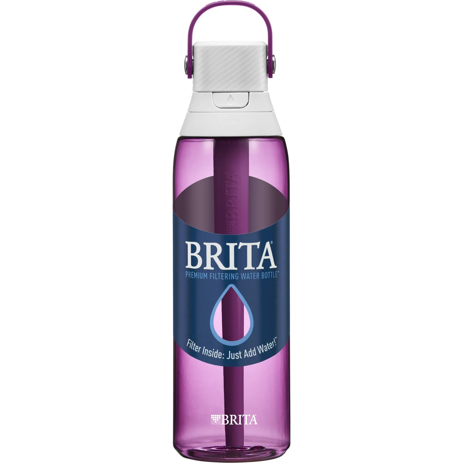 Brita Water Bottle With Filter, Orchid, 26oz