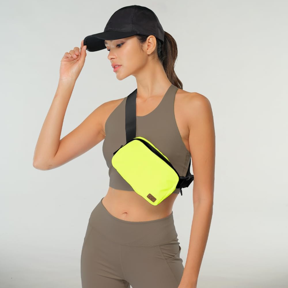 C.C. Basic Belt Bag Fanny Pack with Adjustable Strap, Multiple Colors