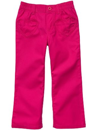 Carter&#39;s Pink Heart Pocket Pants