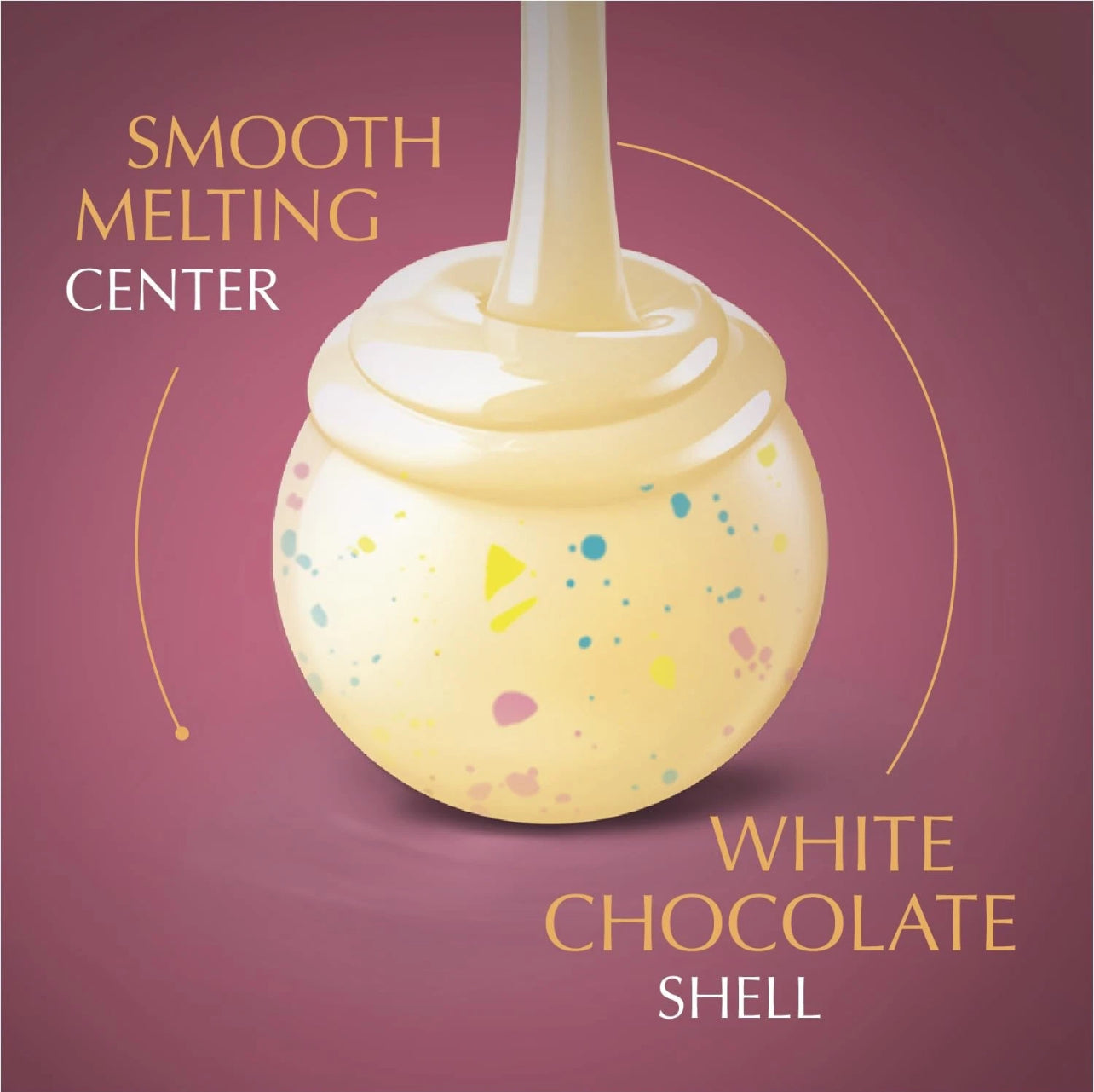 Lindt LINDOR Birthday Cake White Chocolate Candy Truffles, 8.5 oz, Bag