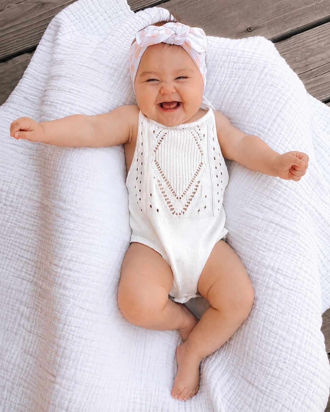 Bailey’s Blossoms Drake Crochet Halter Romper