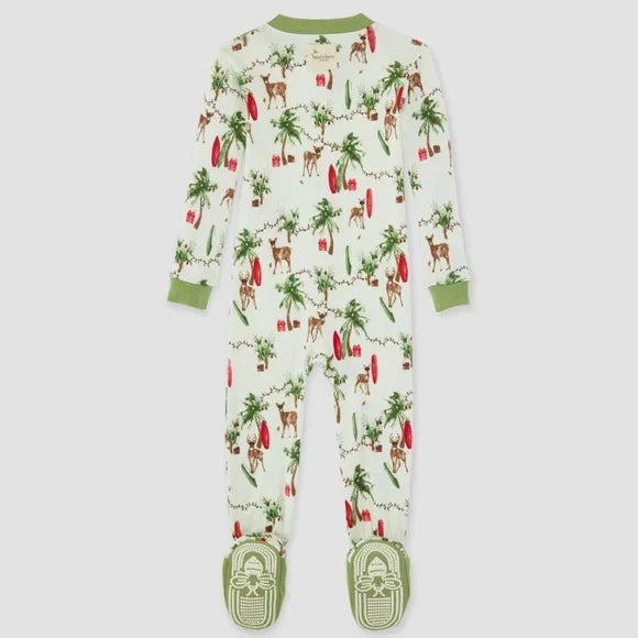 Burt's Bees Baby Baby Island Holiday Organic Cotton Footed Pajamas