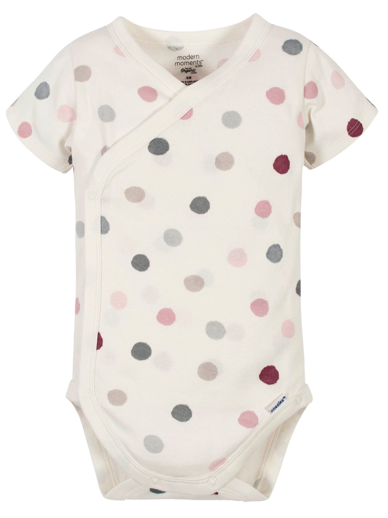 Gerber Modern Moments Baby Girl Kimono Onesies Bodysuit