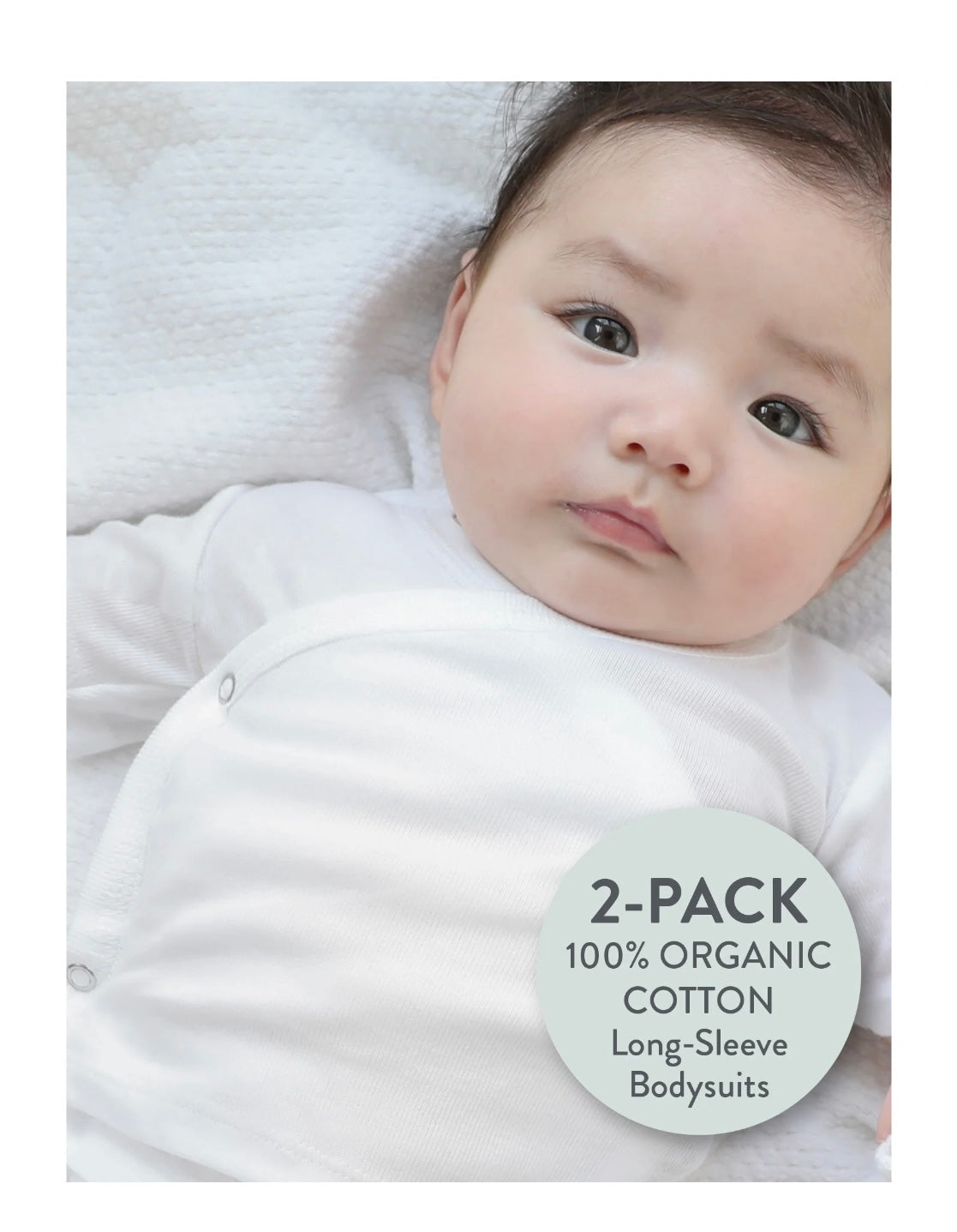 Honest Baby Clothing Organic Cotton Long Sleeve Bodysuit, 2 pack