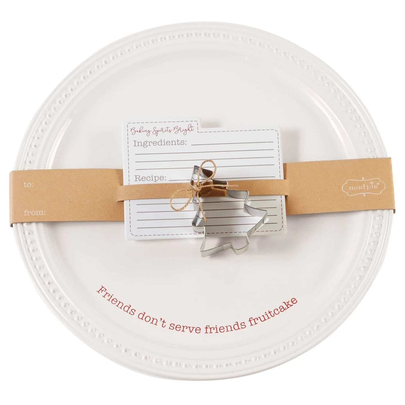 Christmas Cookie Plate Set by Mud Pie