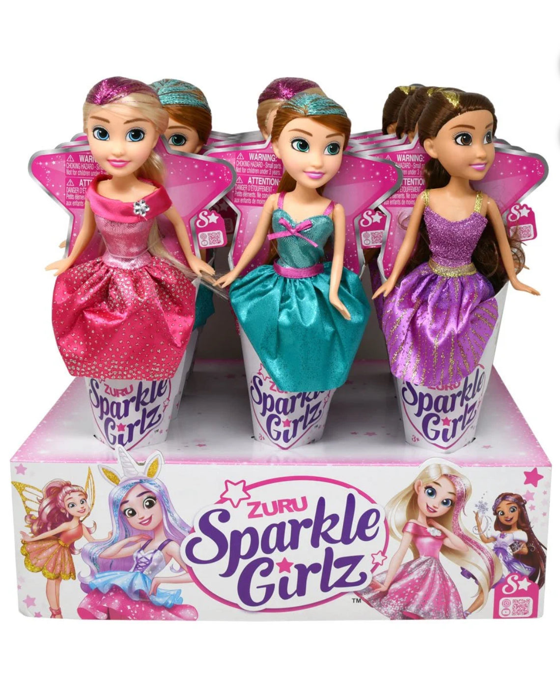 Zuru Sparkle Girlz Princess Dolls