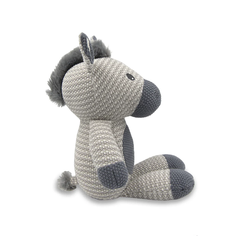 Whimsical Knitted Toy, Zac Zebra by Living Textiles
