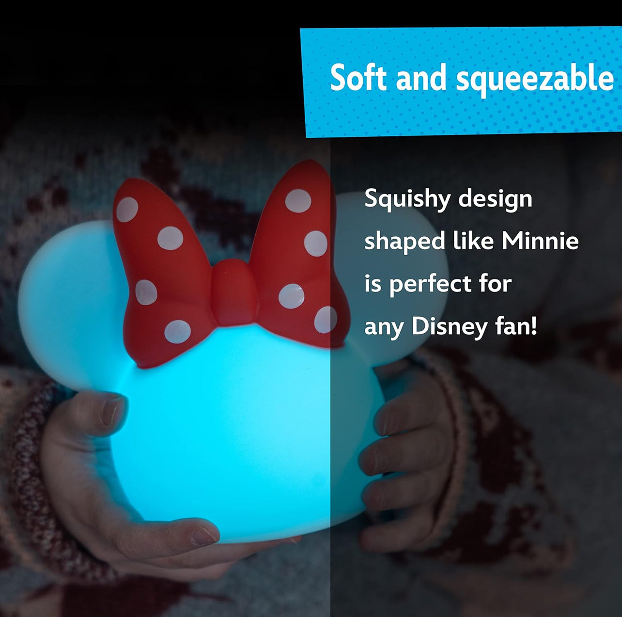 Disney Minnie Mouse Color-Changing Squishy Night Light