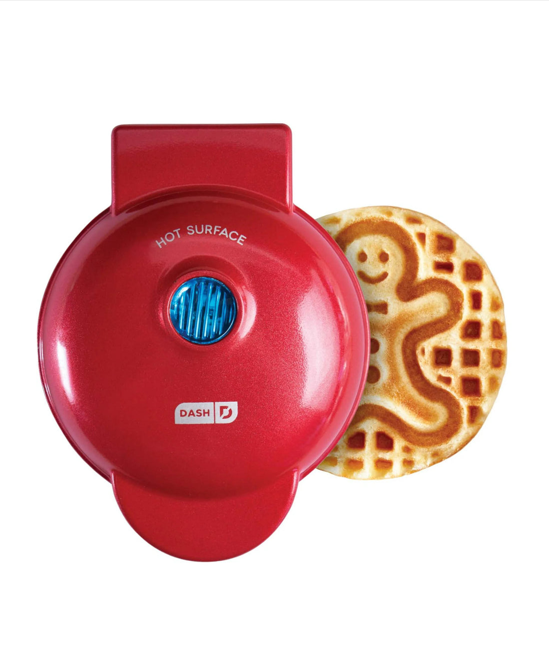 Dash Gingerbread Man Single Waffle Electric Waffle Maker, Nonstick