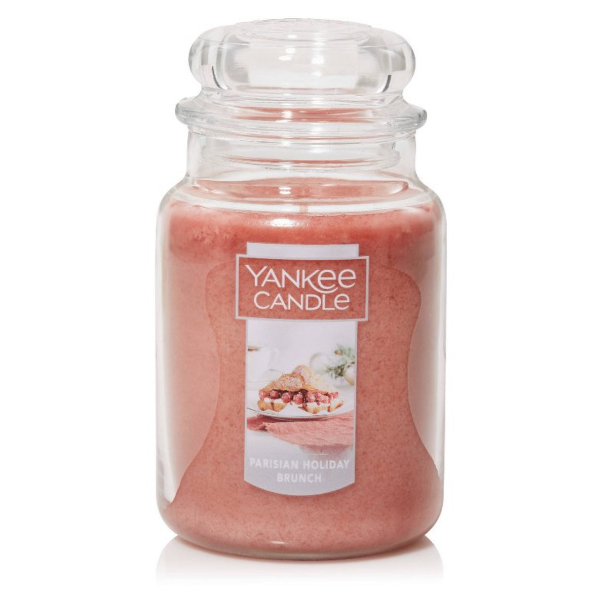 Yankee Candle Parisian Holiday Brunch, Original Large Glass Jar Candle, 22oz