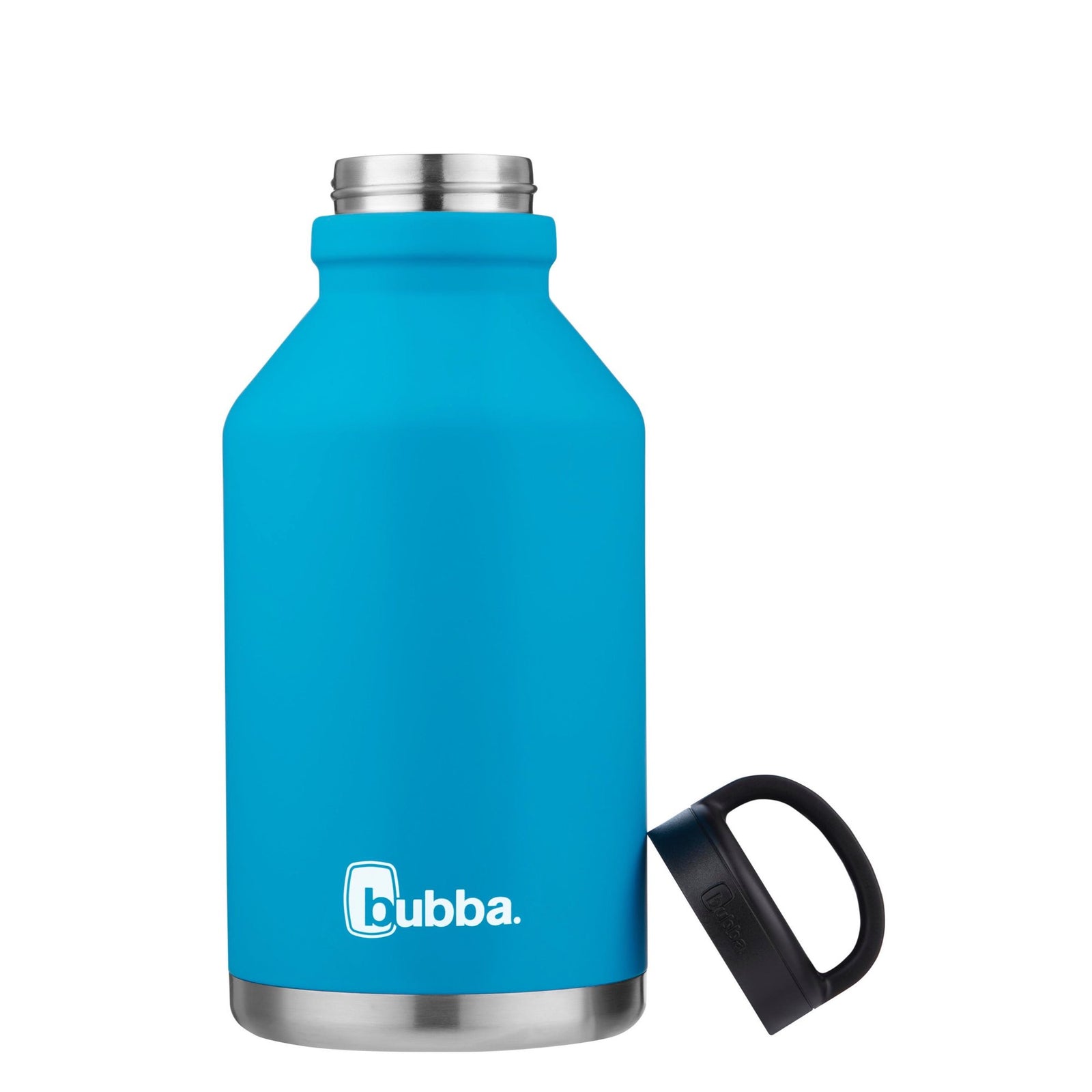 bubba Growler Stainless Steel Insulated Rubberized Wide Mouth Bottle, Blue Tutti Fruity, 64 fl oz