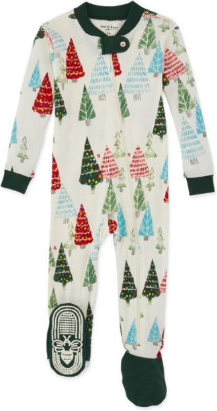 Burt&#39;s Bees Baby Whimsical Woods Organic Cotton Footed Pajamas