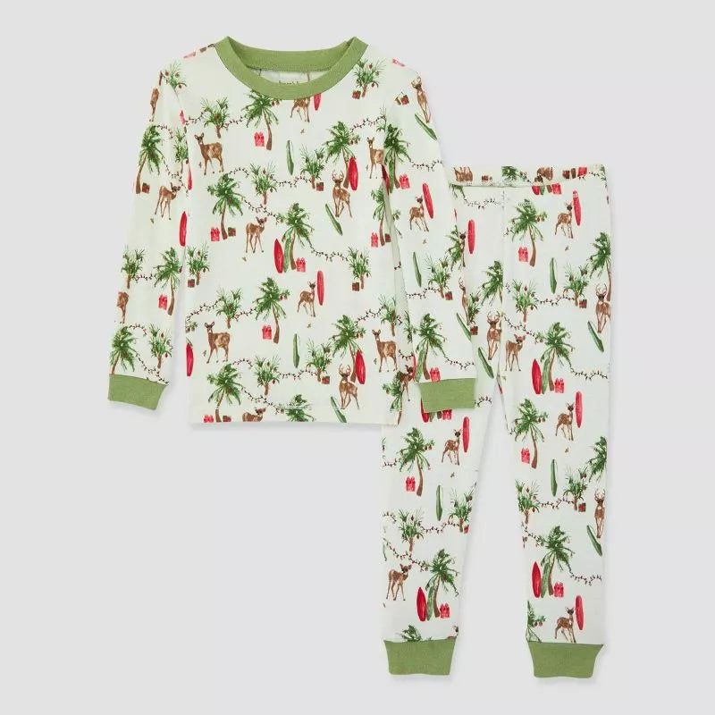 Burt&#39;s Bees Baby Island Holiday Organic Cotton 2 Piece Pajamas