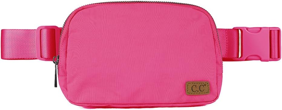 C.C. Basic Belt Bag Fanny Pack with Adjustable Strap, Multiple Colors