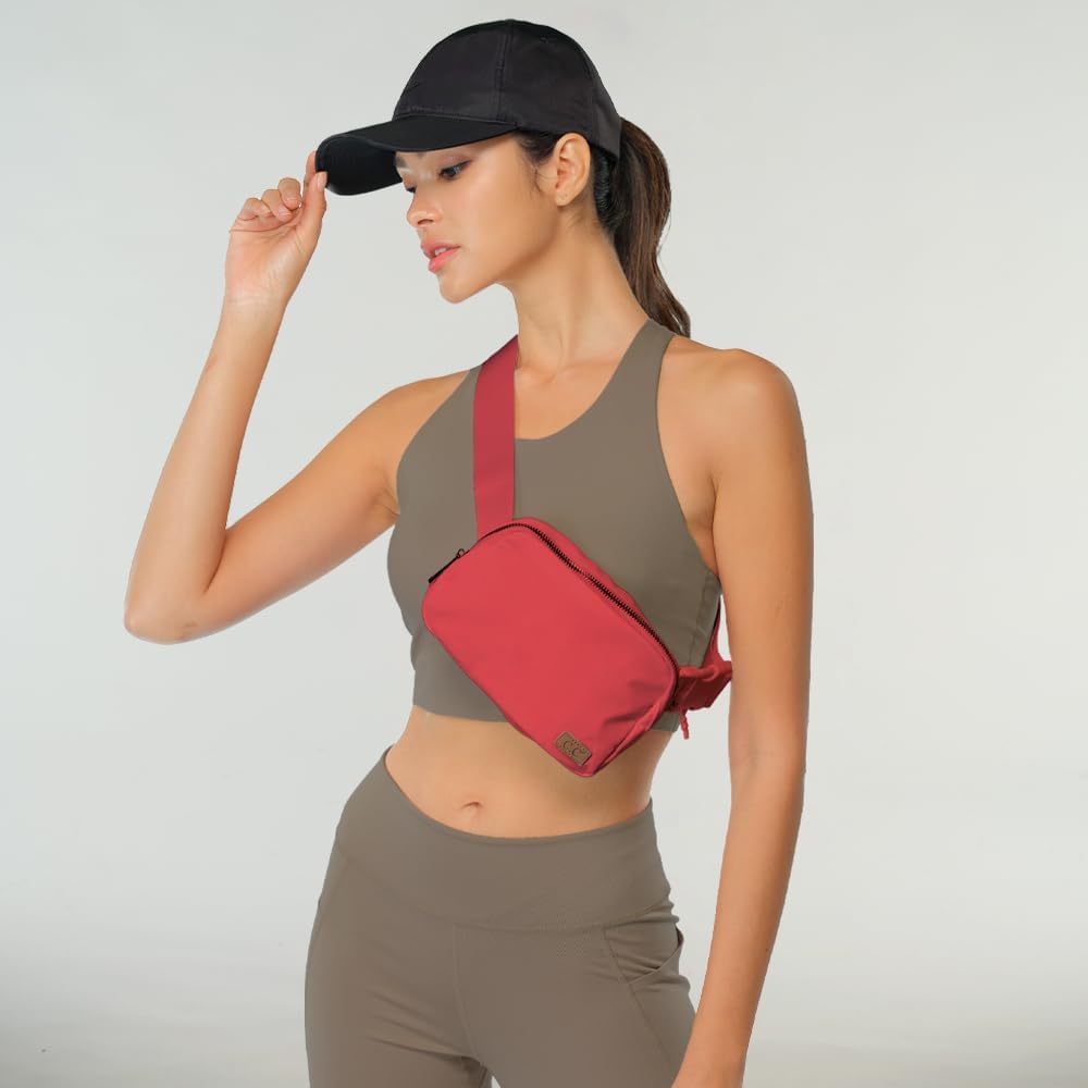 C.C. Basic Belt Bag Fanny Pack with Adjustable Strap, Multiple Colors