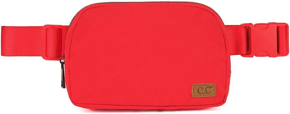 C.C. Basic Belt Bag Fanny Pack with Adjustable Strap, Multiple Colors