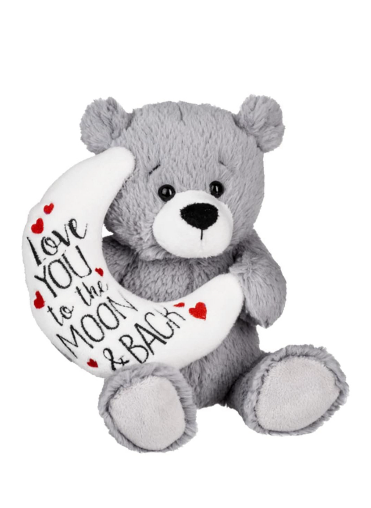 GANZ 6&quot; Love You to the Moon and Back, Gray Plush Bear