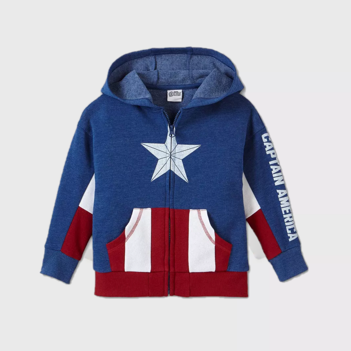 Toddler Boys&#39; Captain America Hooded Sweatshirt