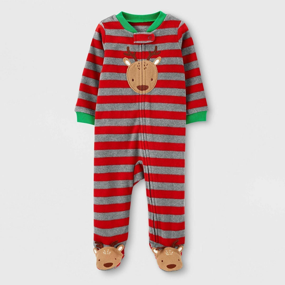 Carter&#39;s Baby Boys&#39; Sleep &amp; Play Reindeer Footed Pajama