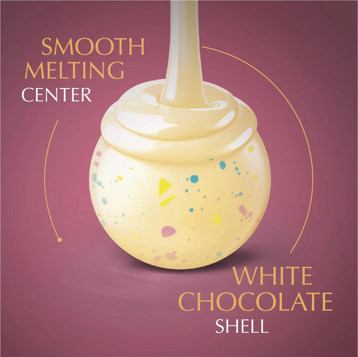 Lindt LINDOR Birthday Cake White Chocolate Candy Truffles, 8.5 oz, Bag