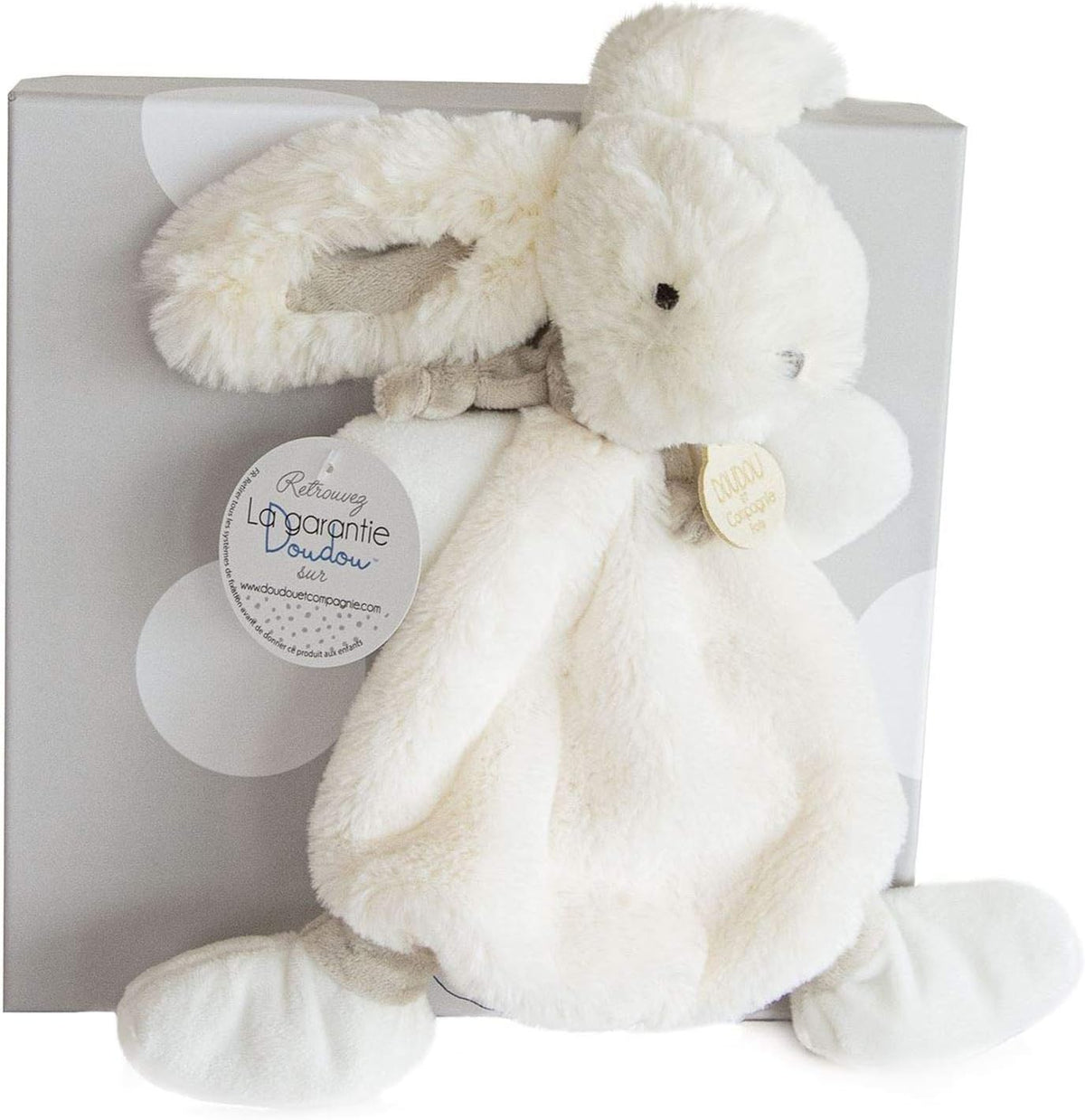 Rabbit Blanket Plush Pal by Doudou et Compagnie