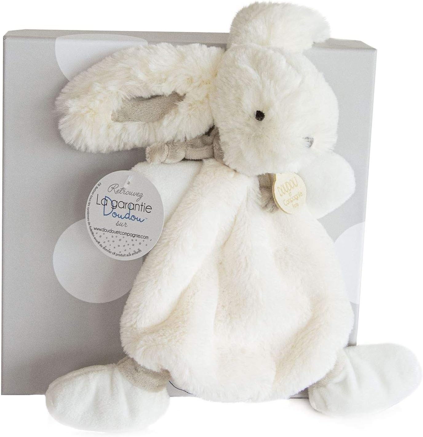 Rabbit Blanket Plush Pal by Doudou et Compagnie