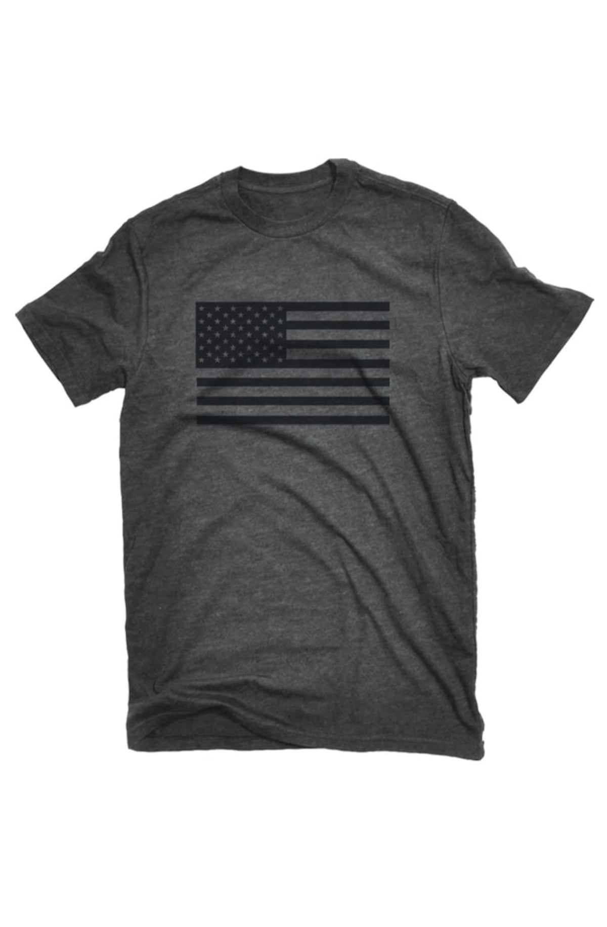 Black American Flag Unisex Tee