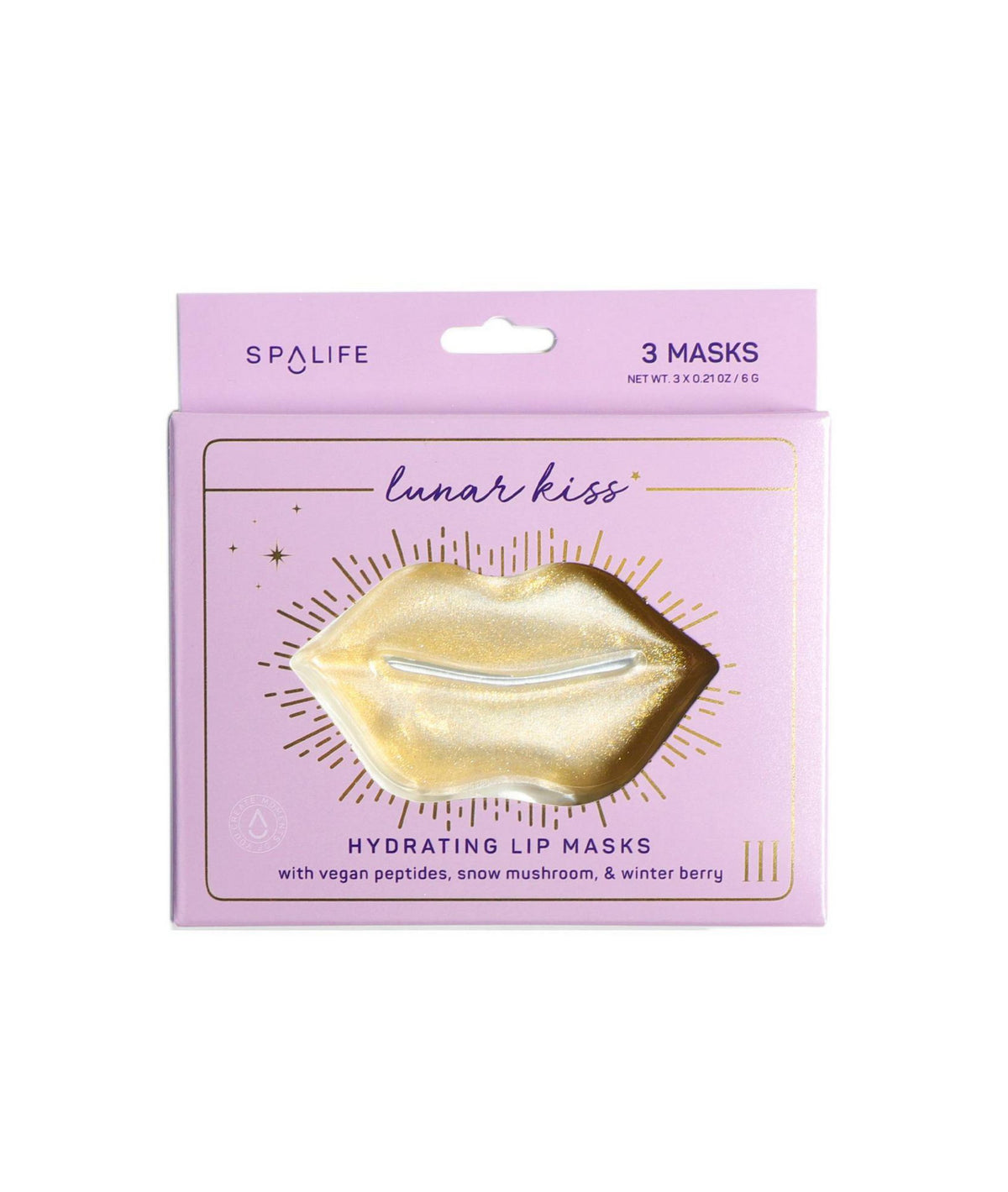 SpaLife’s Lunar Kiss Hydrating Lip Masks - 3 pack