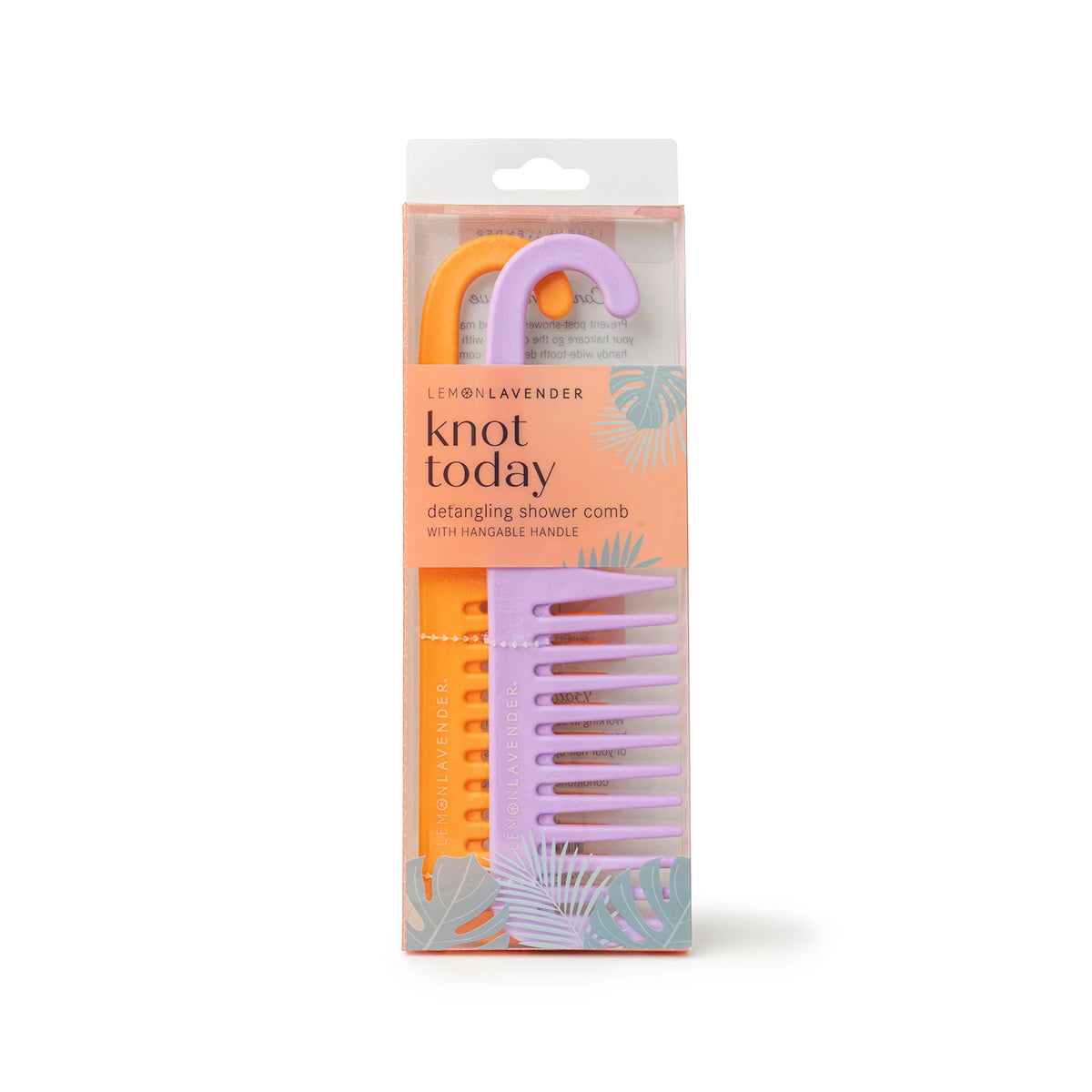 Lemon Lavender® Knot Today Shower Comb Duo - Purple &amp; Orange