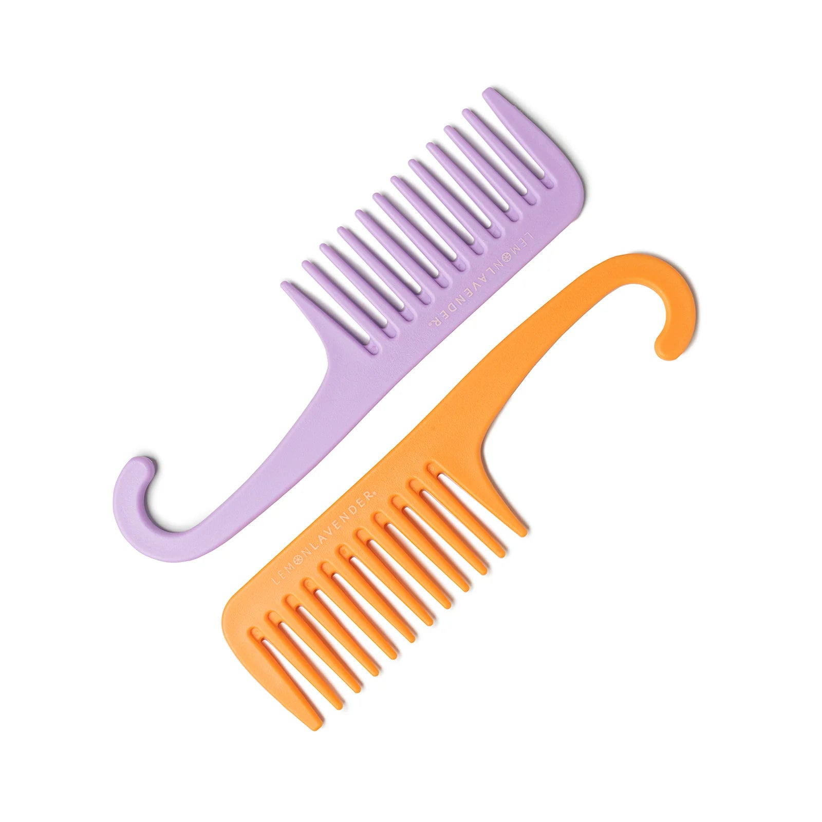 Lemon Lavender® Knot Today Shower Comb Duo - Purple & Orange