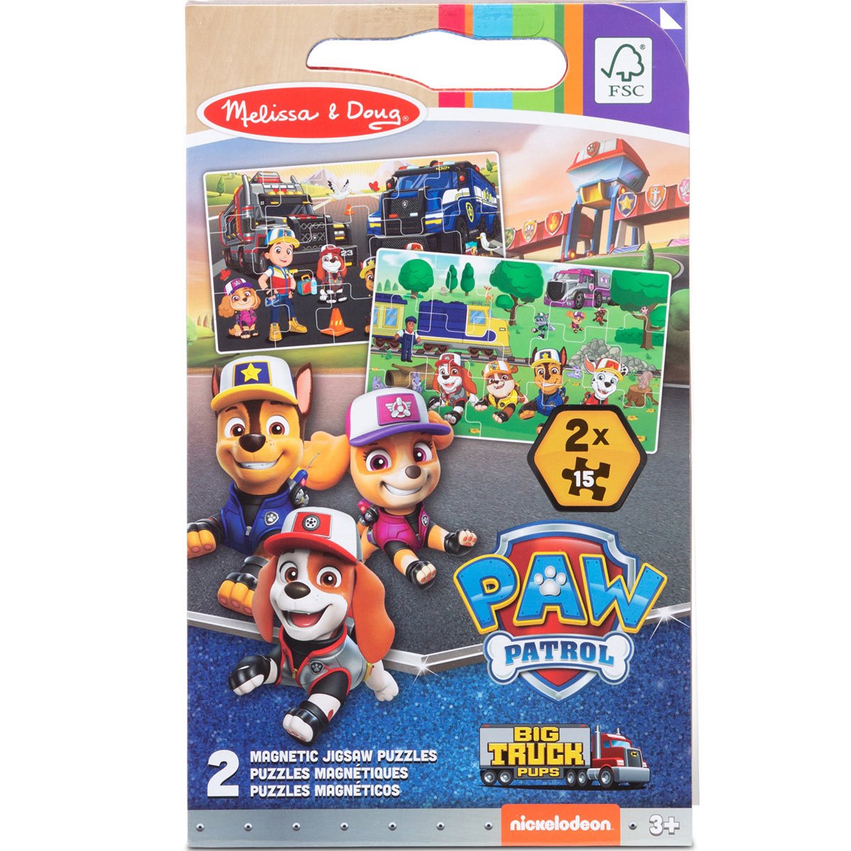 Paw Patrol Melissa &amp; Doug Take-Along Magnetic Jigsaw Puzzles - Big Pup Trucks