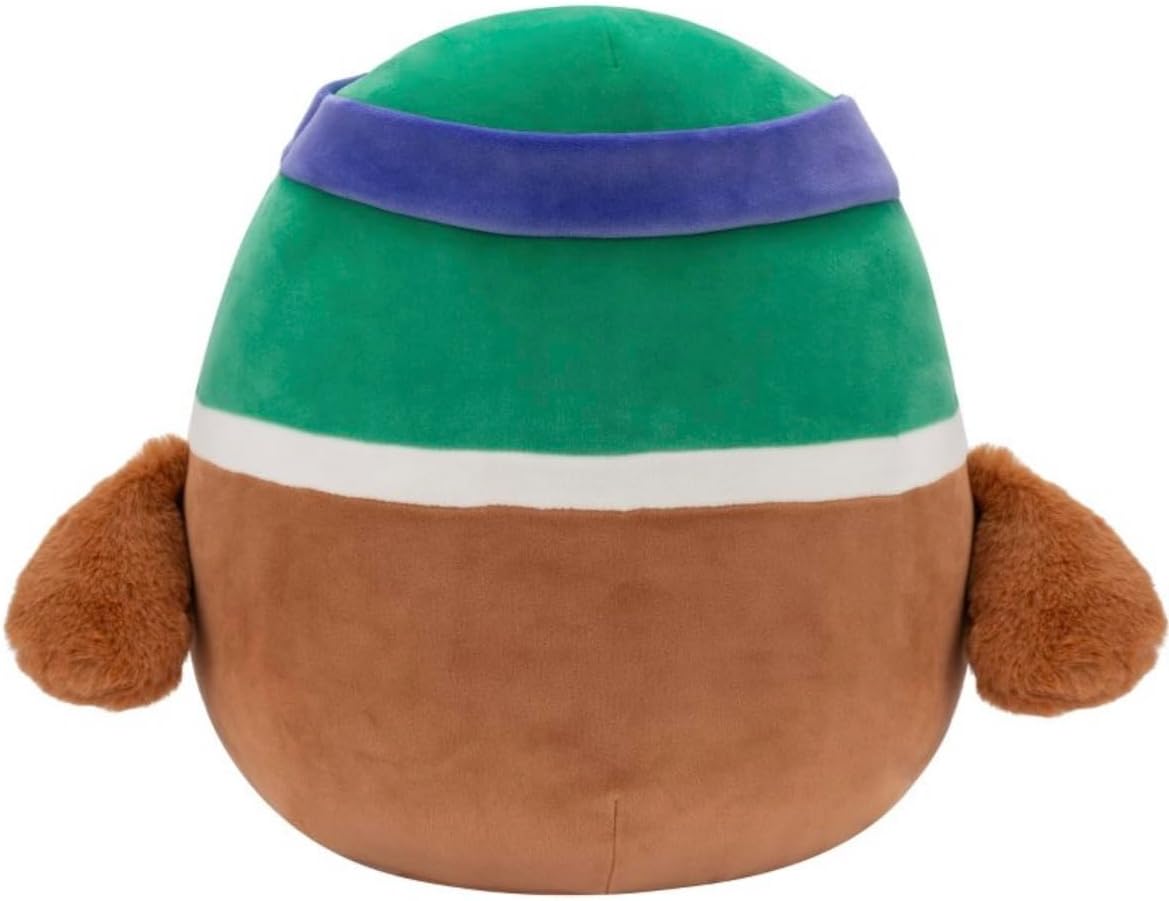 Squishmallows 12" Avery Mallard Duck with Sweatband and Rugby Ball Medium Plush