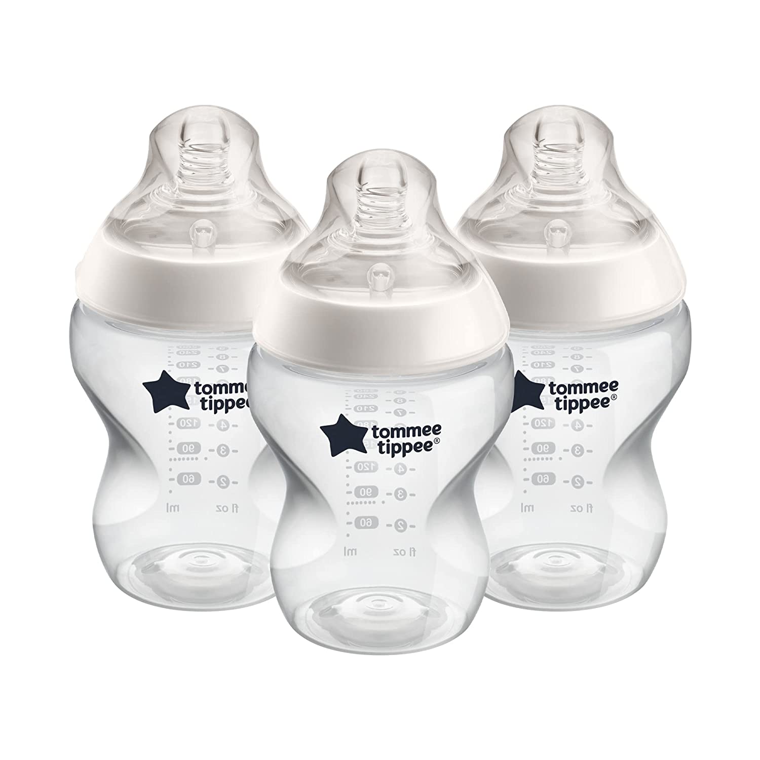 Tommee Tippee Closer to Nature Baby Bottles, 9oz, 3 count