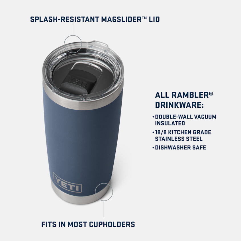 SOLD OUT Yeti Rambler 20oz Tumbler with MagSlider Lid, Camp Green (Retired)