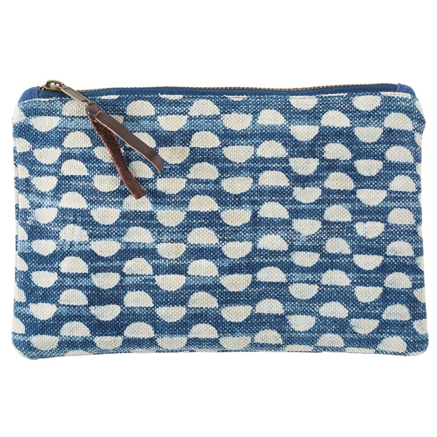 Dhurrie Cotton Abstract Print Porto Pouch