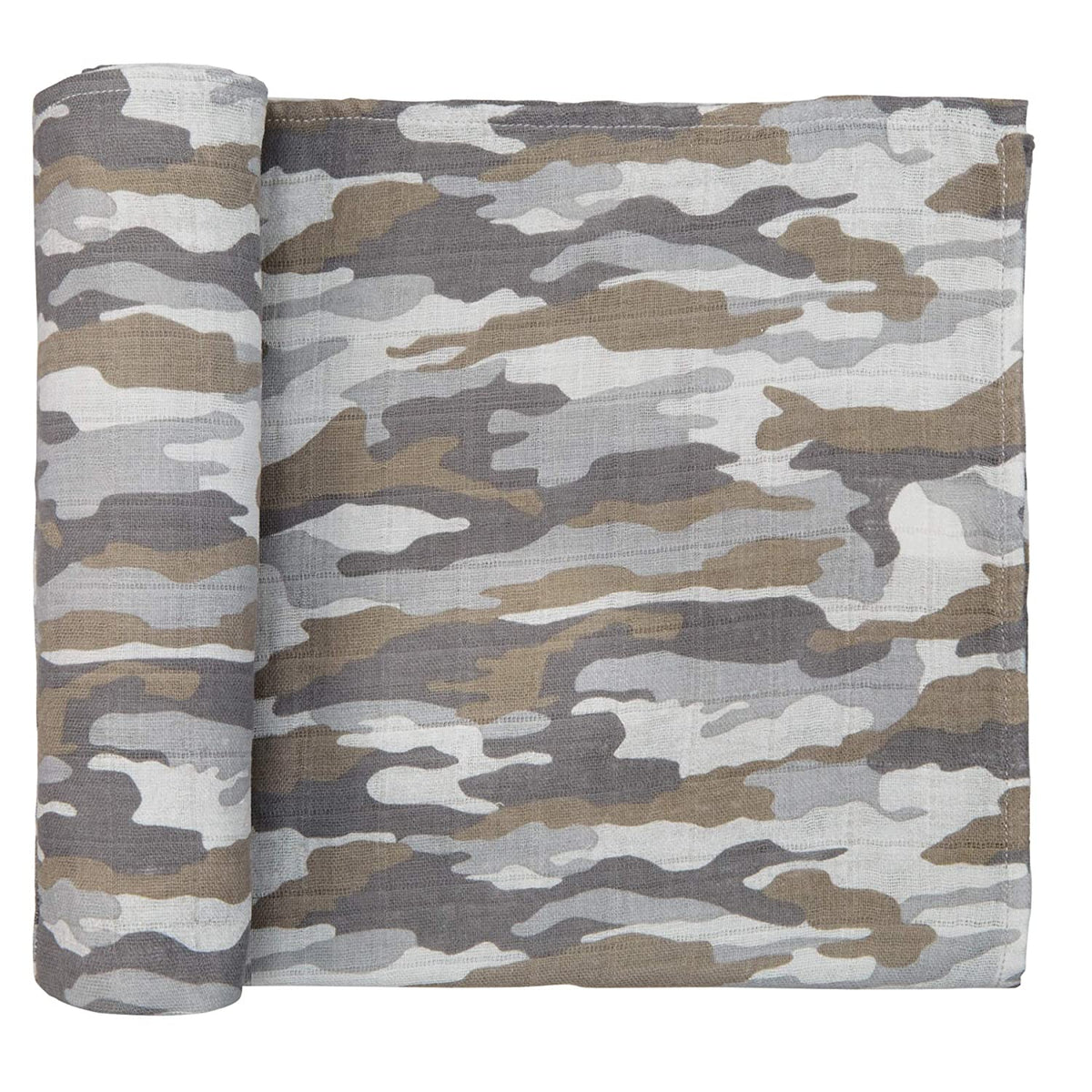 Mud Pie Camouflage Muslin Swaddle Blanket