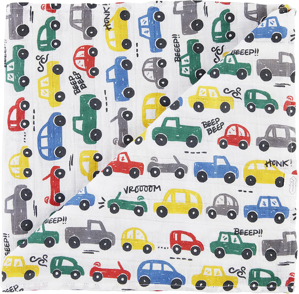 Cars Muslin Swaddle Blanket by Mud Pie