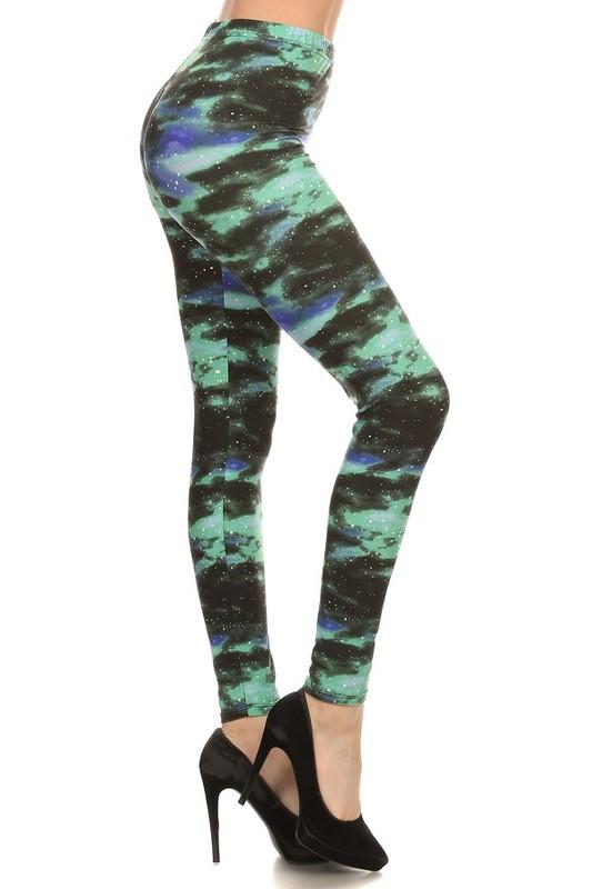 Galaxy Green Buttery Soft Leggings