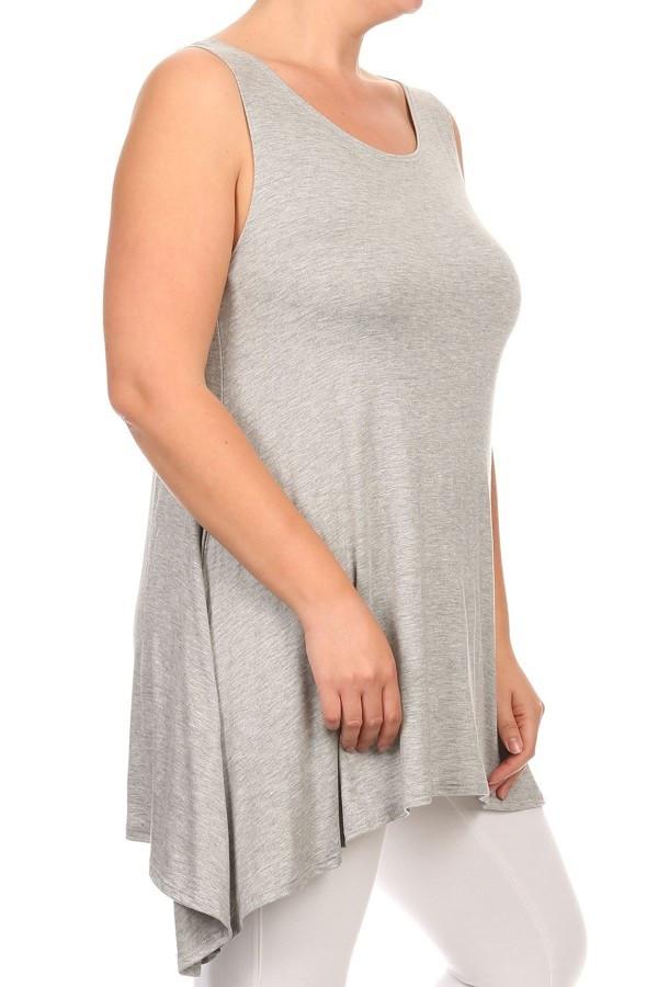Sleeveless Tunic Tank Plus