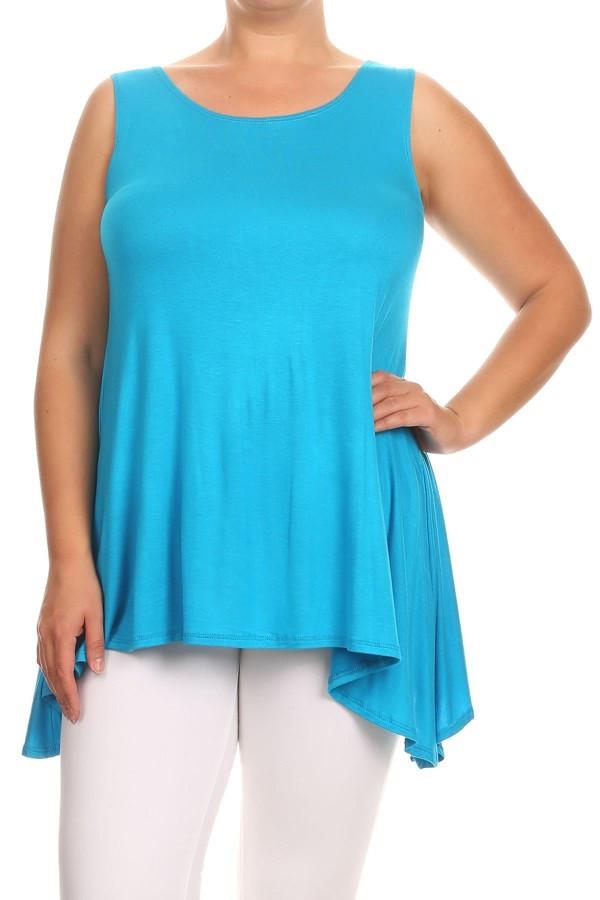 Sleeveless Tunic Tank Plus